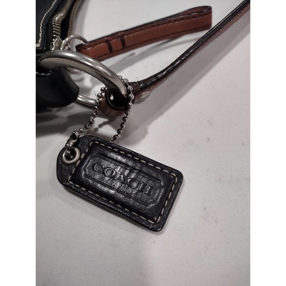 Coach Black Leather Shoulder Bag F10890 - Picture 5 of 9